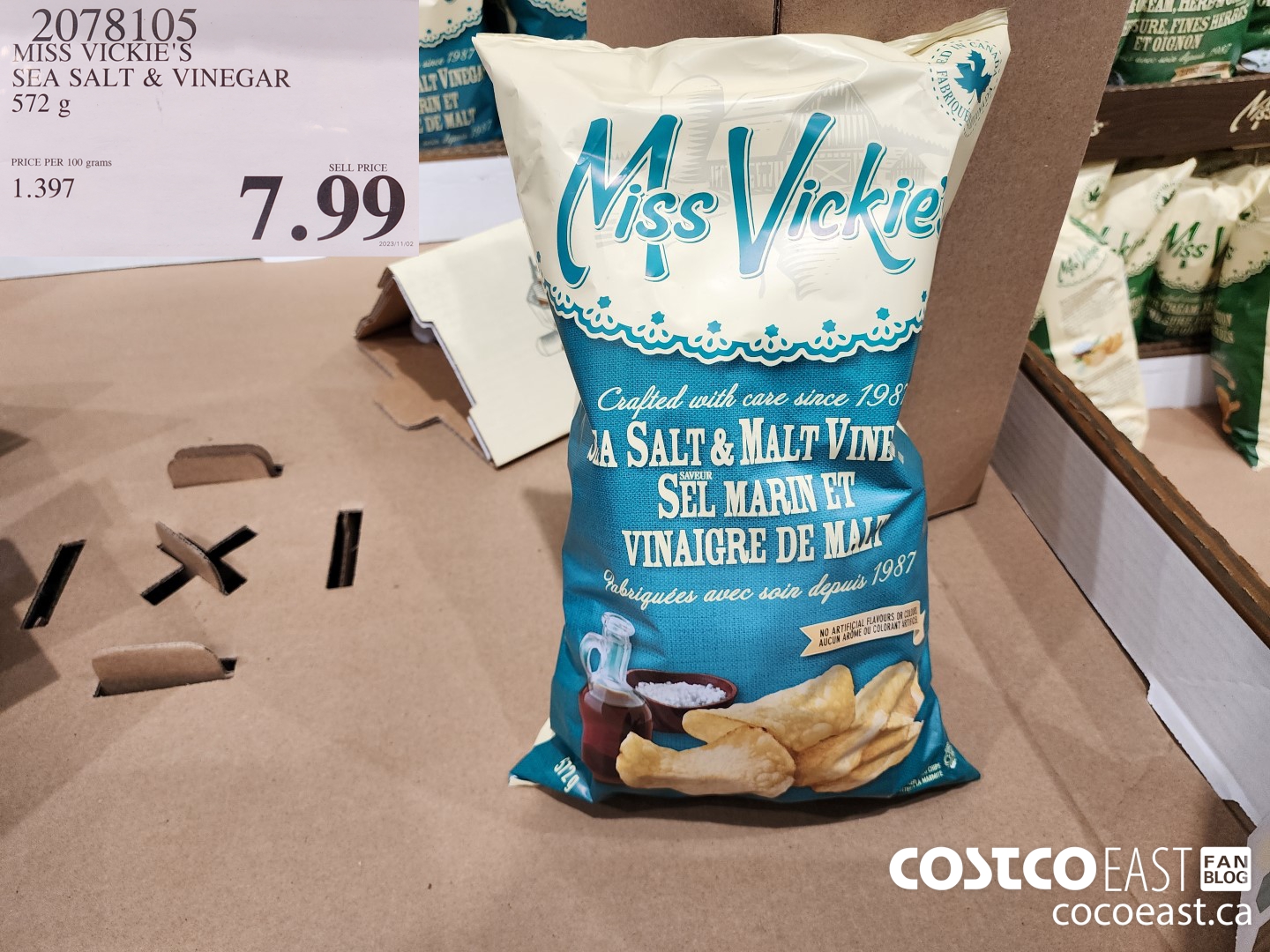 2078105 MISS VICKIES SEA SALT & VINEGAR 572 G $7.99