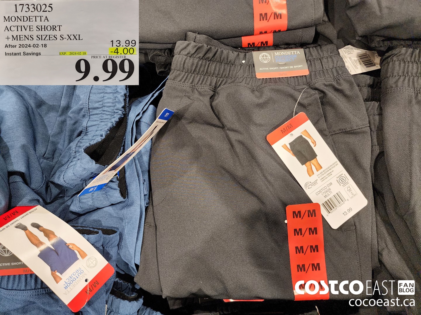 1733025 MONDETTA ACTIVE SHORT +MENS SIZES S-XXL ($4.00 INSTANT SAVINGS EXPIRES ON 2024-02-18) $9.99