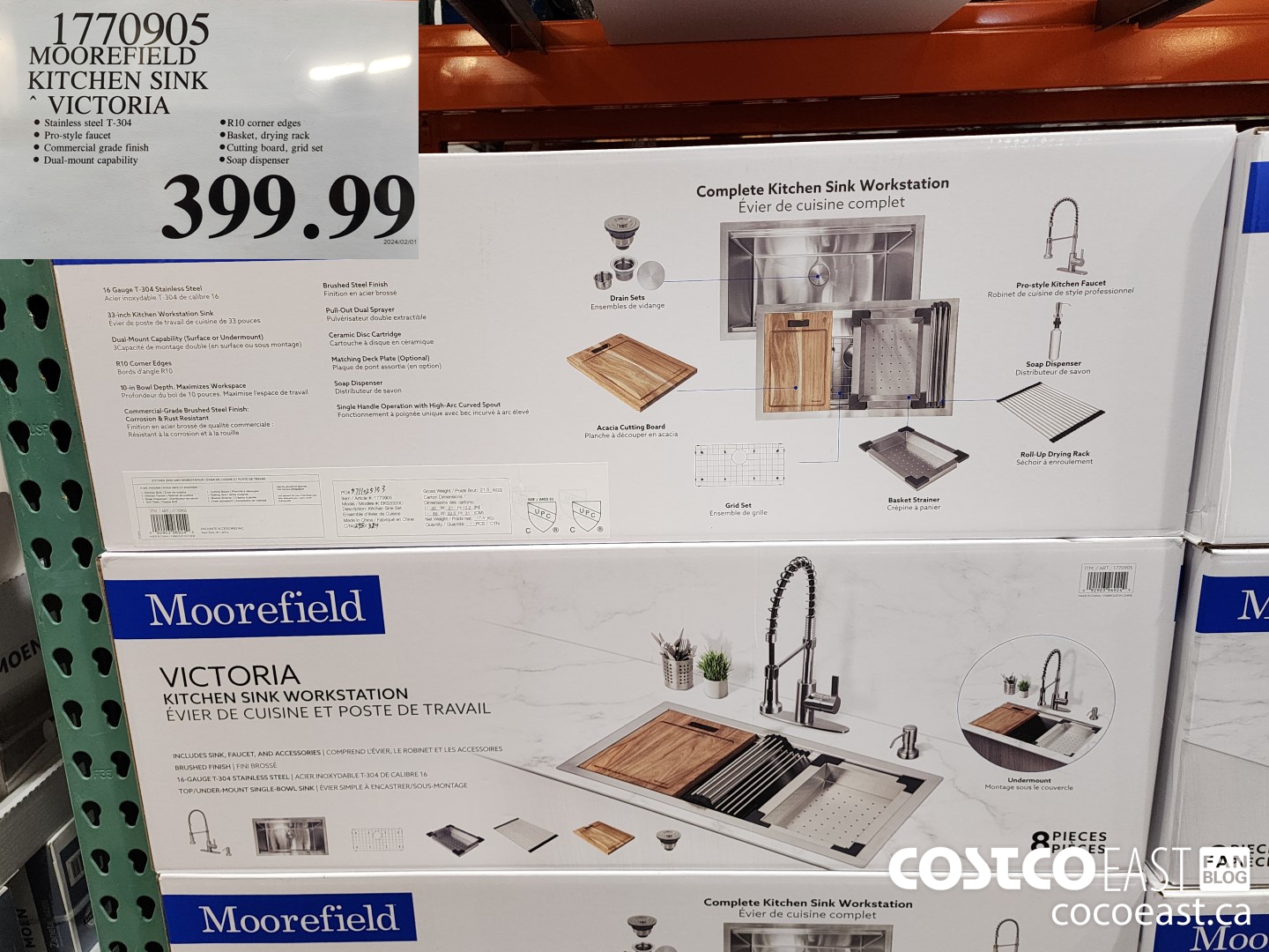 1770905 MOOREFIELD KITCHEN SINK ~ VICTORIA $399.99