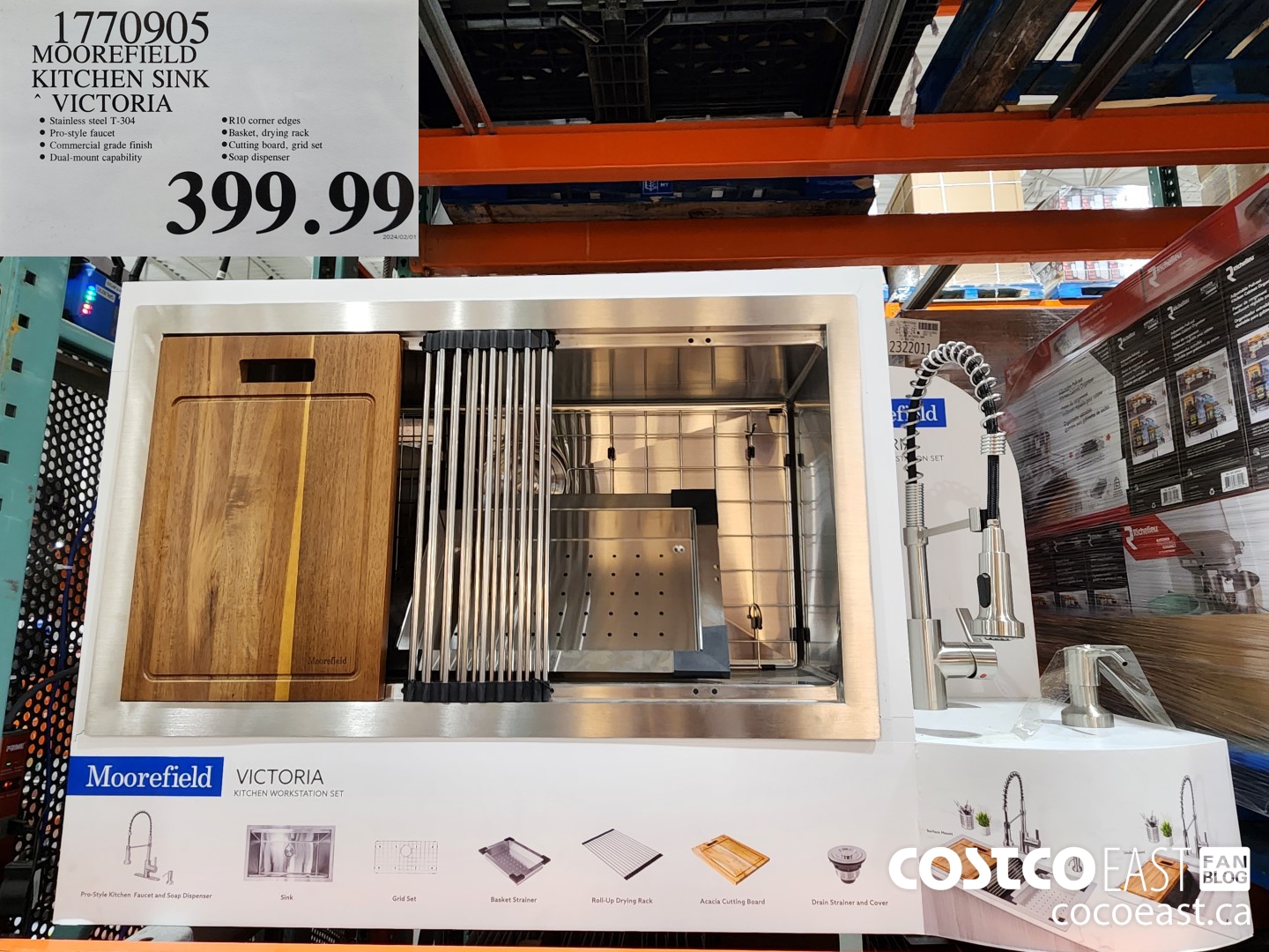 1770905 MOOREFIELD KITCHEN SINK ~ VICTORIA $399.99