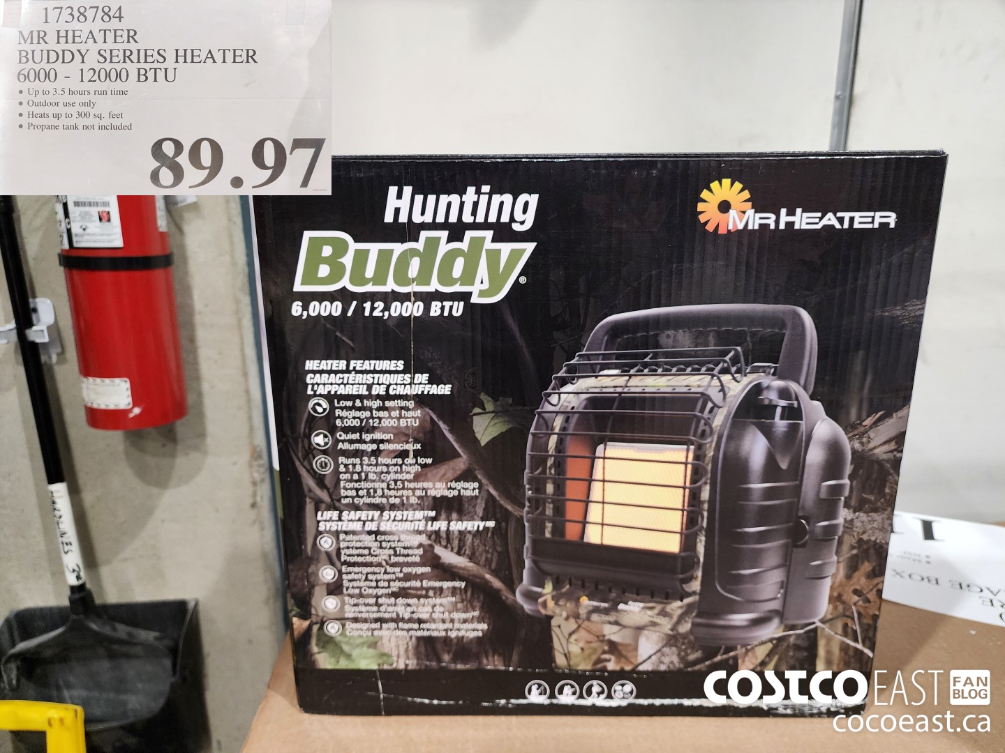 1738784 MR HEATER BUDDY SERIES HEATER 6000 - 12000 BTU $89.97