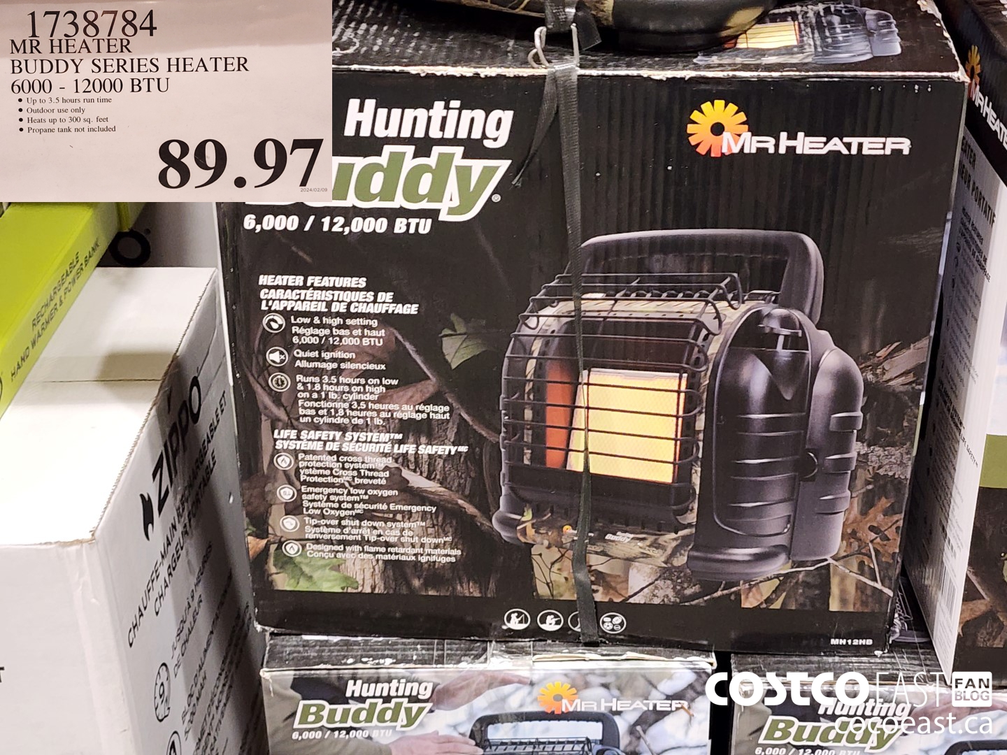 1738784 MR HEATER BUDDY SERIES HEATER 6000 - 12000 BTU $89.97