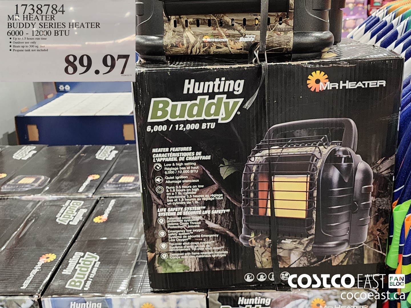 1738784 MR HEATER BUDDY SERIES HEATER 6000 - 12000 BTU $89.97