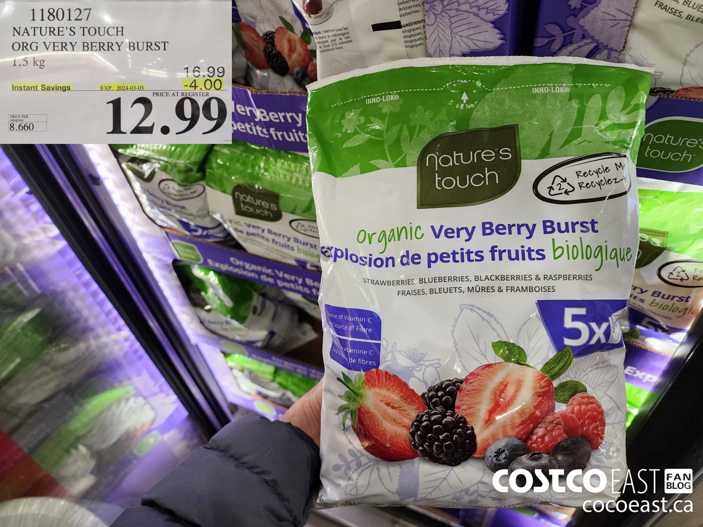 1180127 NATURE'S TOUCH VERY BERRY BURST 1.5 KG ($4.00 INSTANT SAVINGS EXPIRES ON 2024-03-03) $12.99