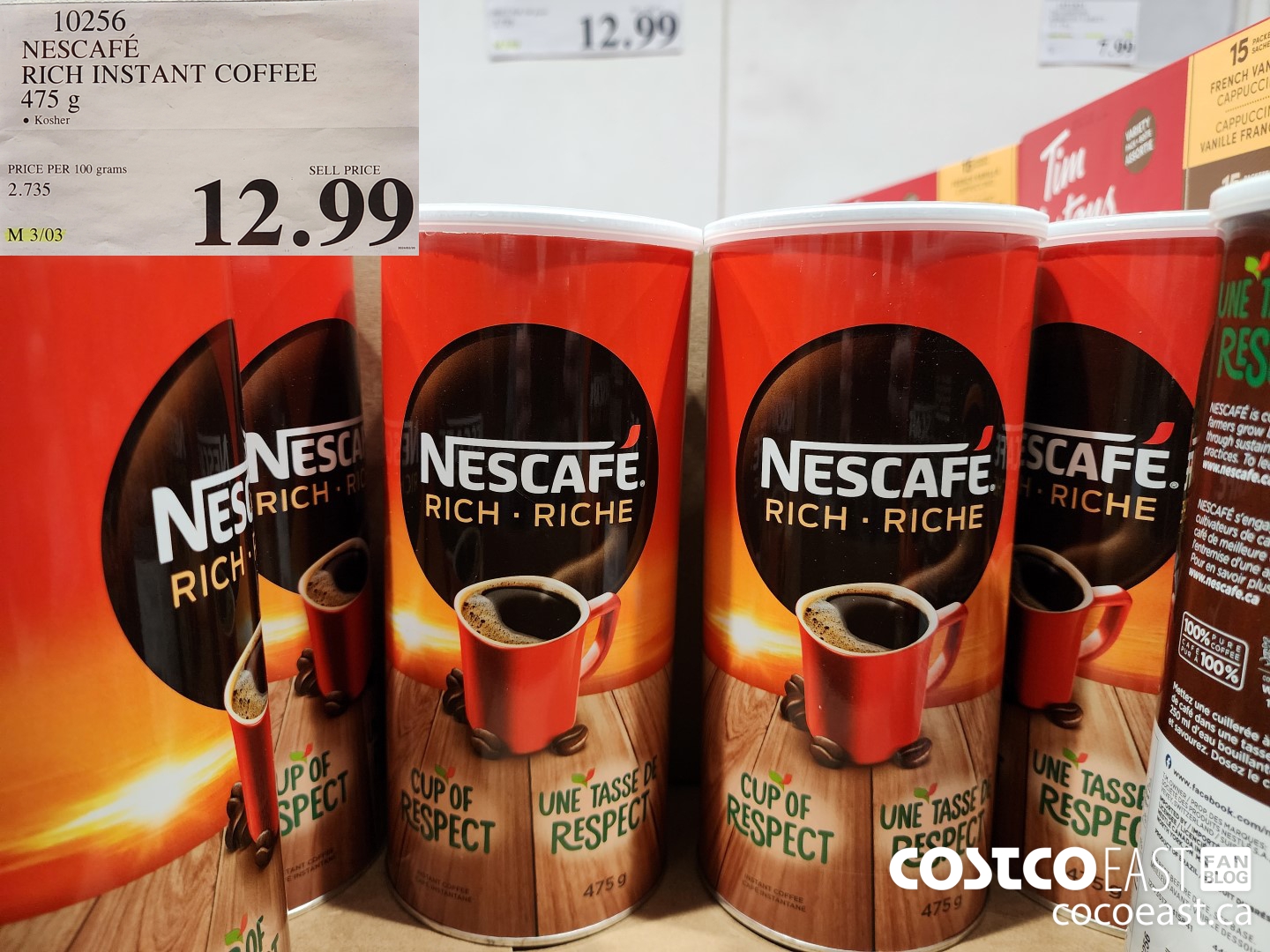 10256 NESCAFE RICH INSTANT COFFEE 475 G $12.99