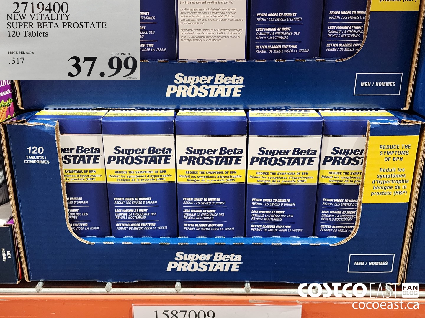 2719400 NEW VITALITY SUPER BETA PROSTATE 120 Tablets $37.99