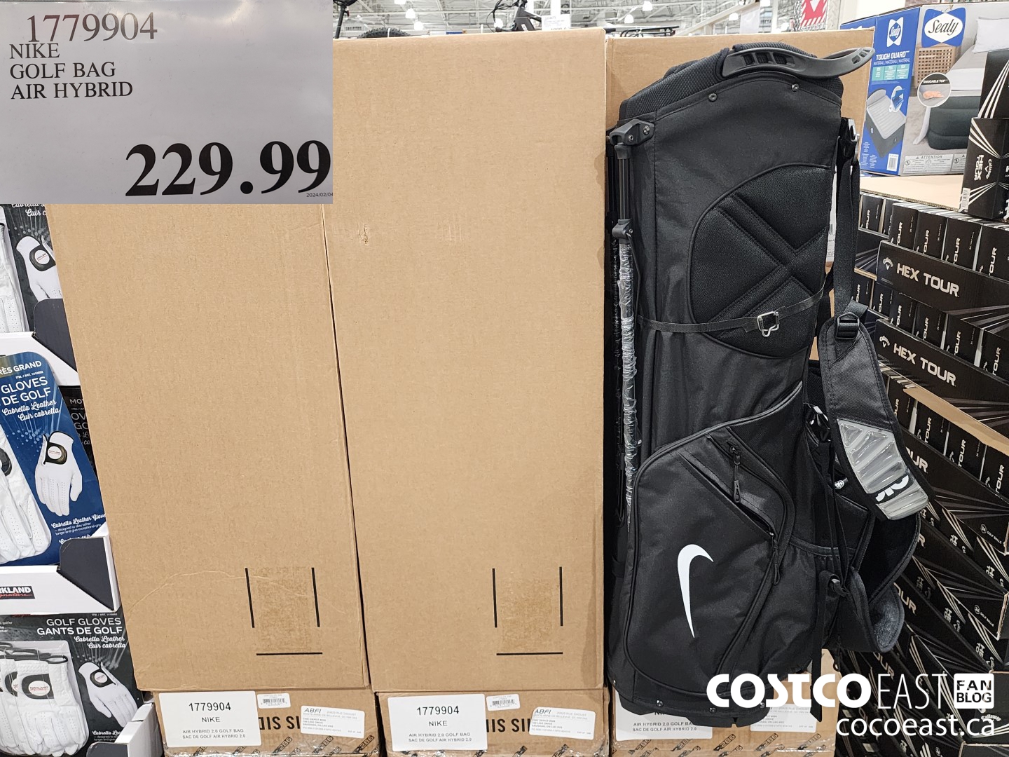 1779904 NIKE GOLF BAG AIR HYBRID $229.99