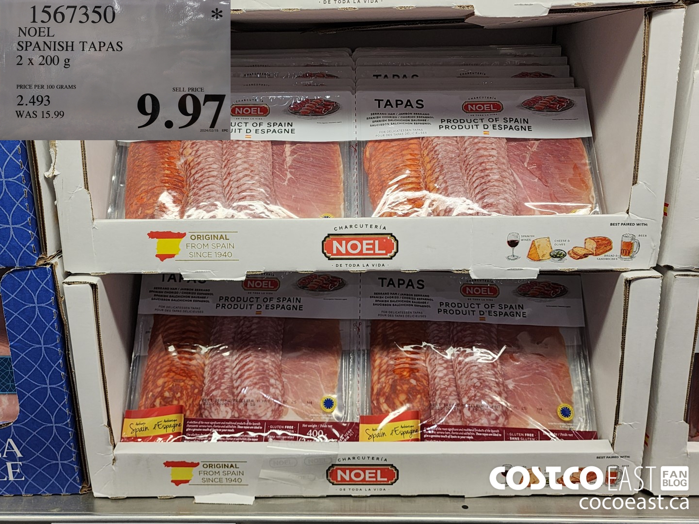 1567350 NOEL SPANISH TAPAS 2 x 200 g $9.97