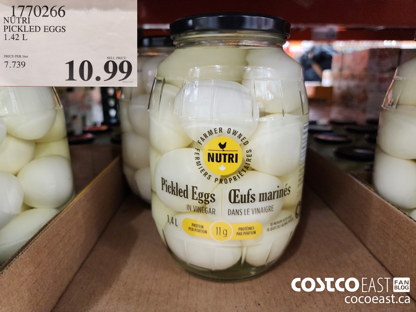 1770266 NUTRI PICKLED EGGS 1.42 L $10.99