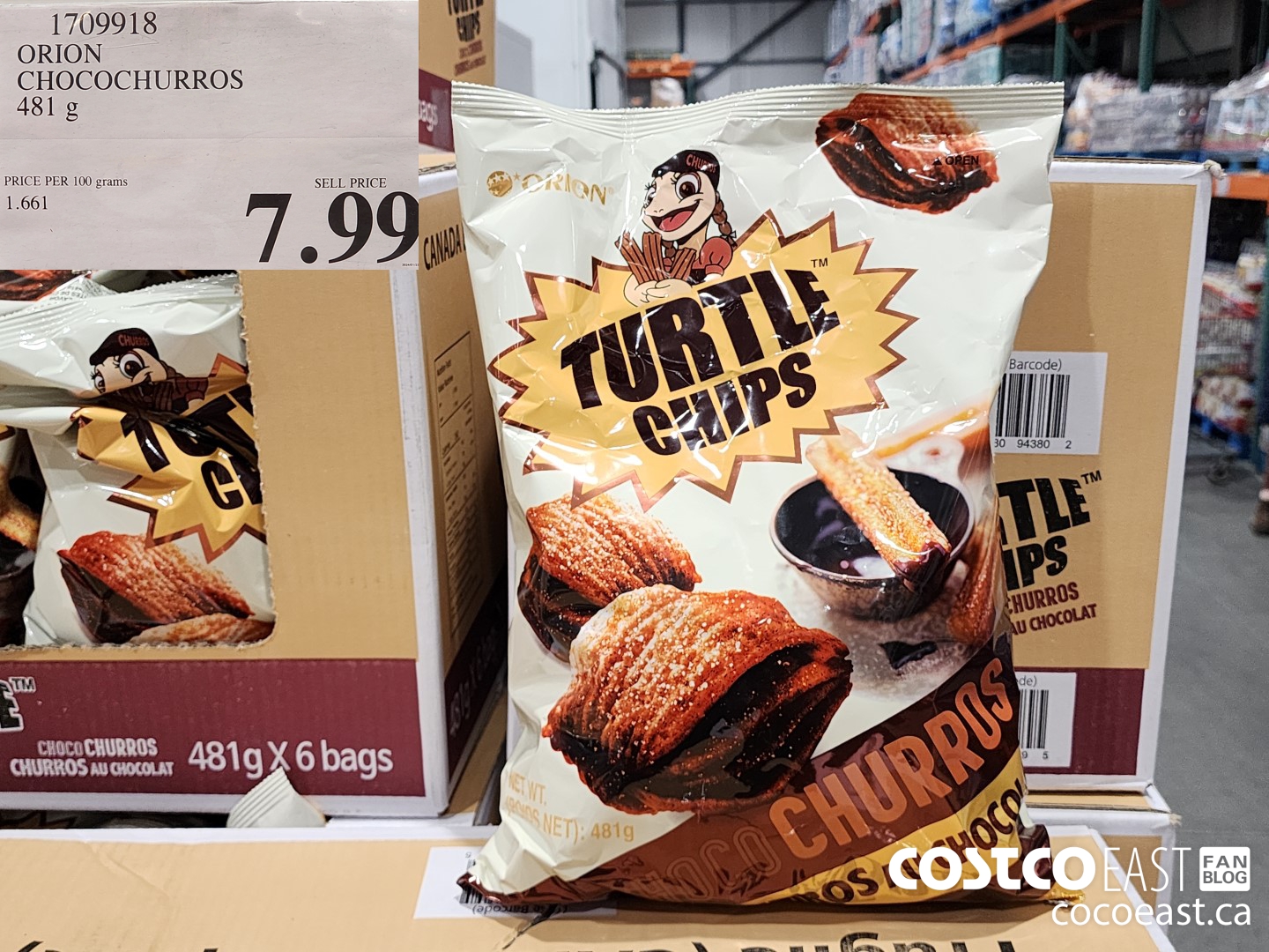 1709918 ORION CHOCOCHURROS 481 9 $7.99