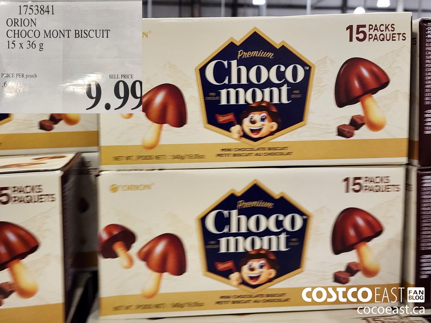 1753841 ORION CHOCO MONT BISCUIT 15 x 36g $9.99
