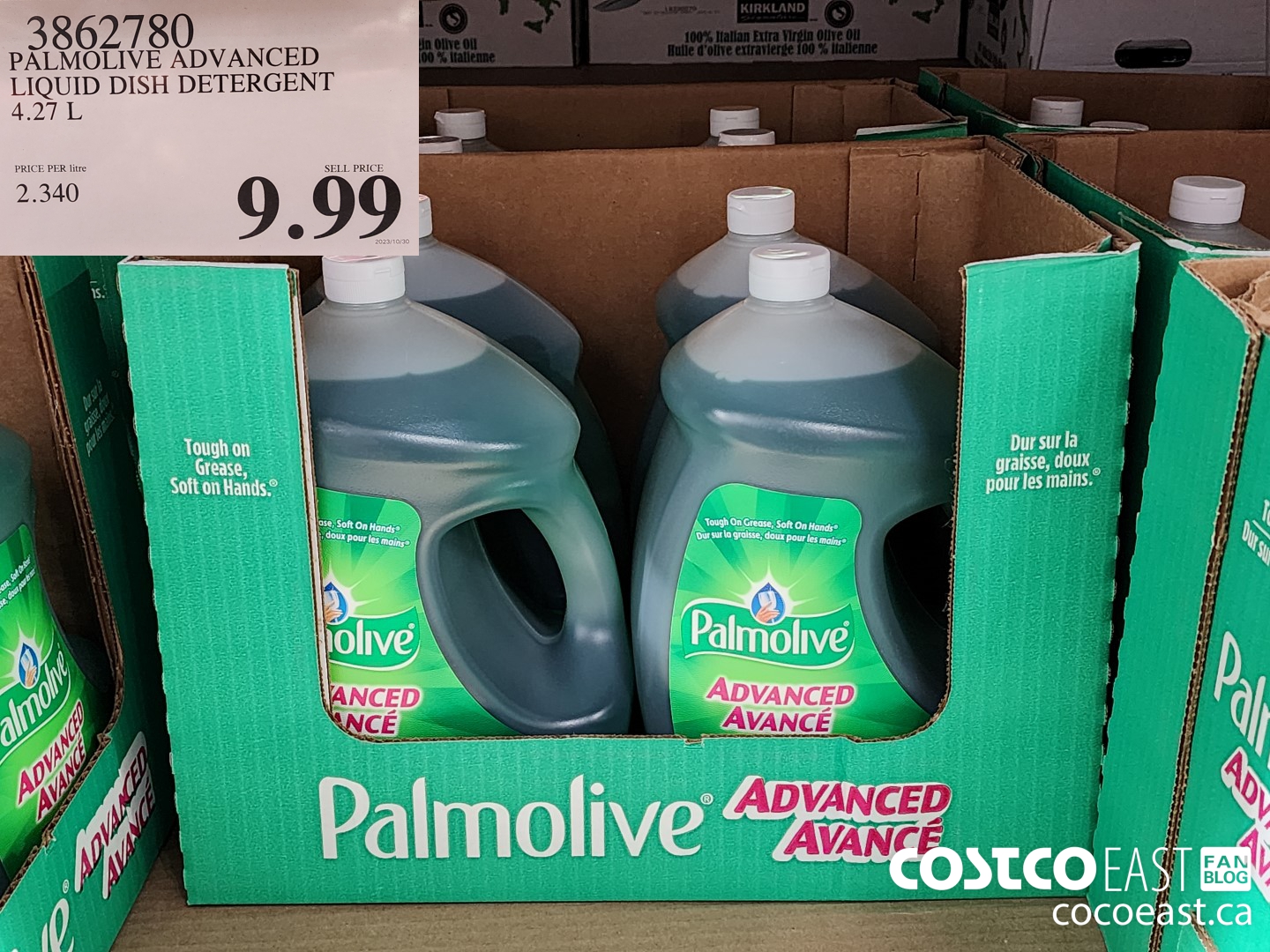 3862780 PALMOLIVE ADVANCED LIQUID DISH DETERGENT 4.27L $9.99
