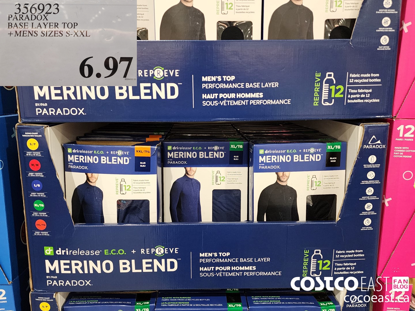 356923 PARADOX BASE LAYER TOP +MENS SIZES S-XXL $6.97