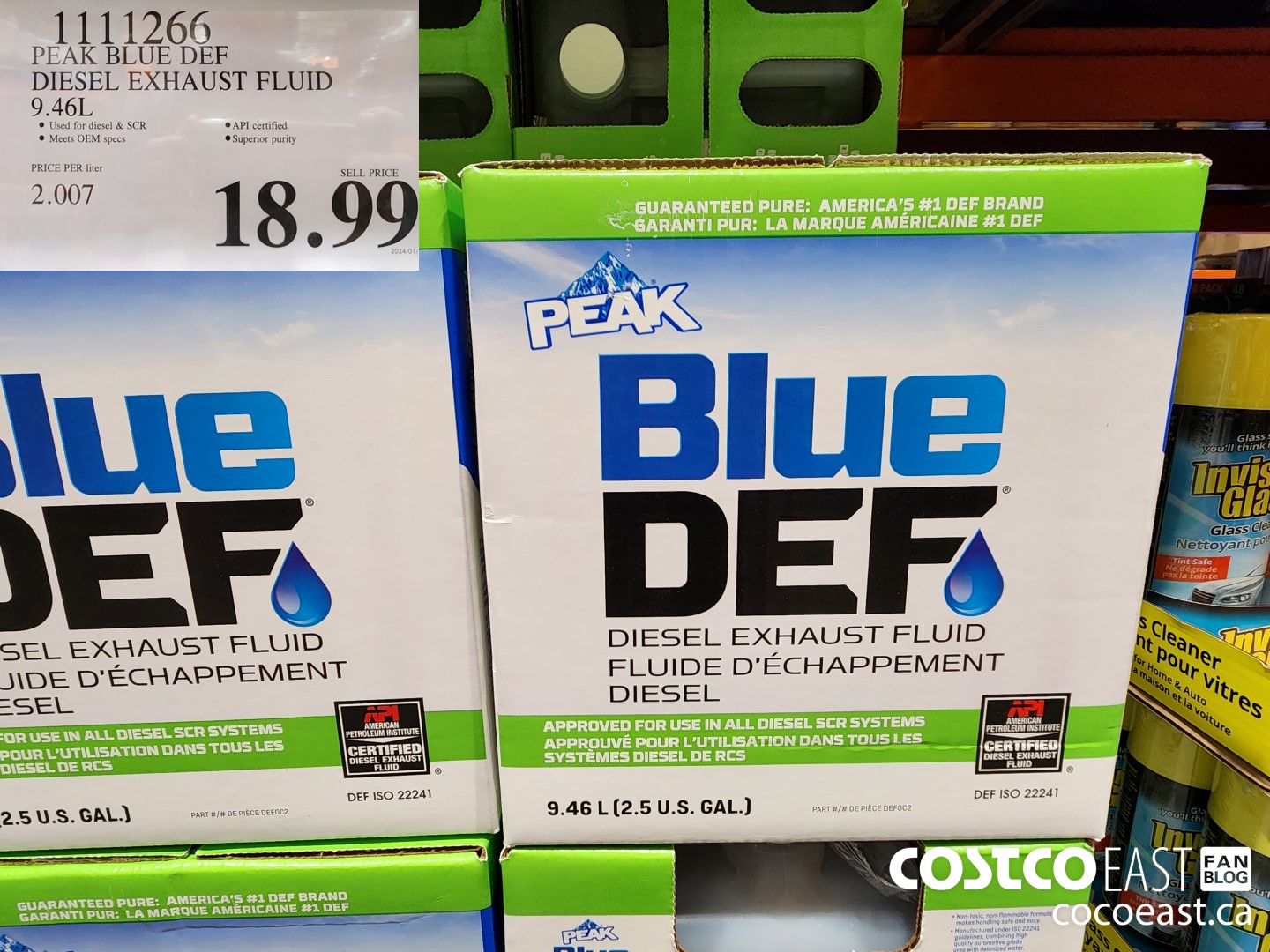 1111266 PEAK BLUE DEF DIESEL EXHAUST FLUID 9.46L $18.99