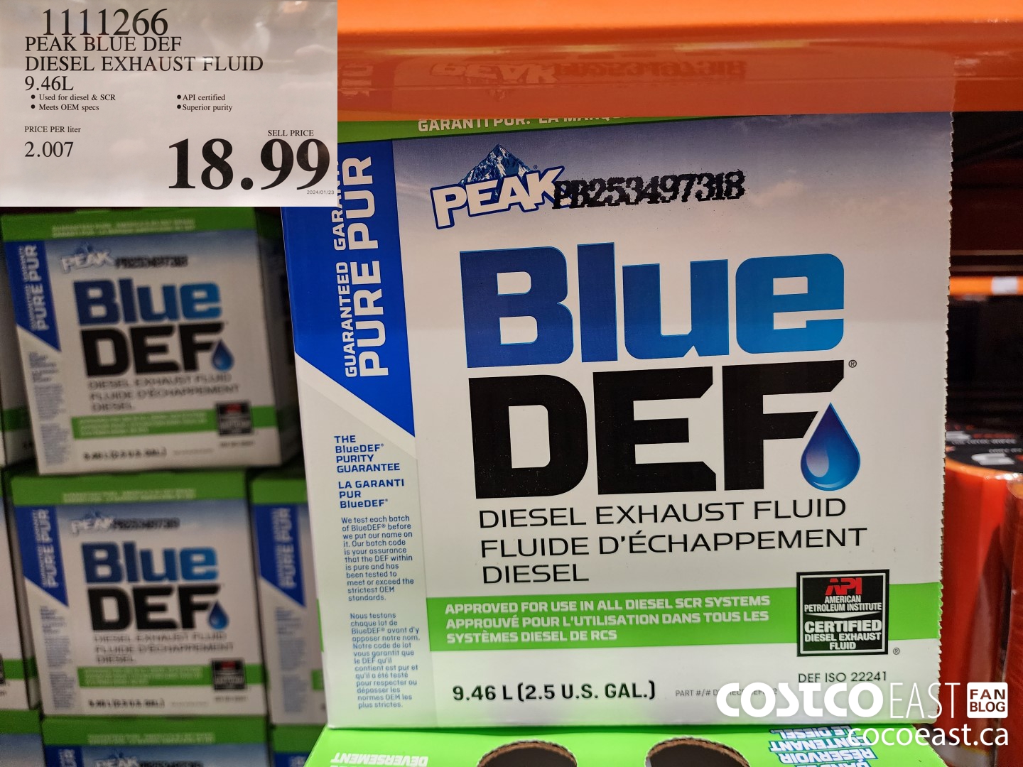 1111266 PEAK BLUE DEF DIESEL EXHAUST FLUID 9.46L $18.99