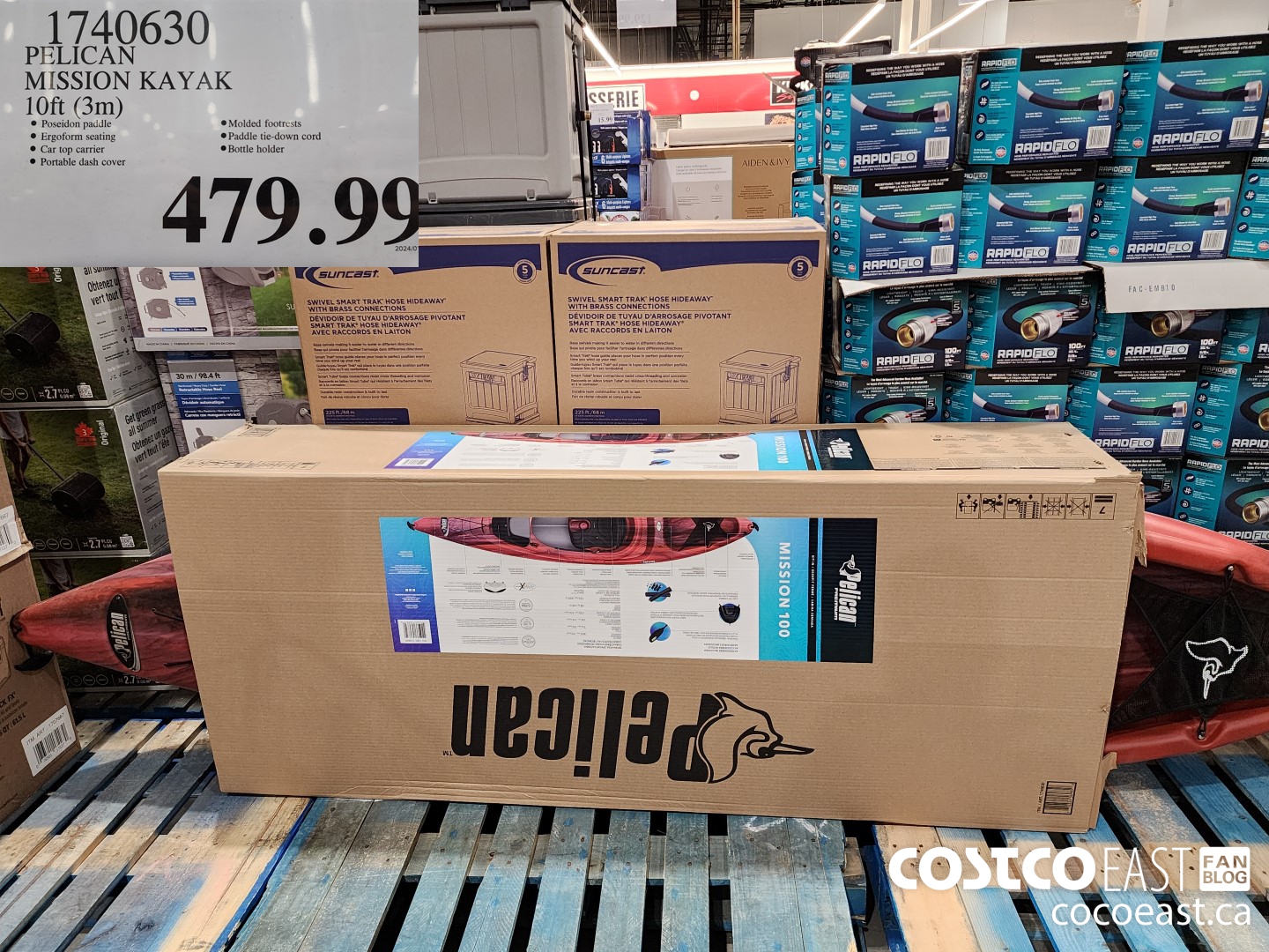 1740630 PELICAN MISSION KAYAK 10ft (3m) $479.99