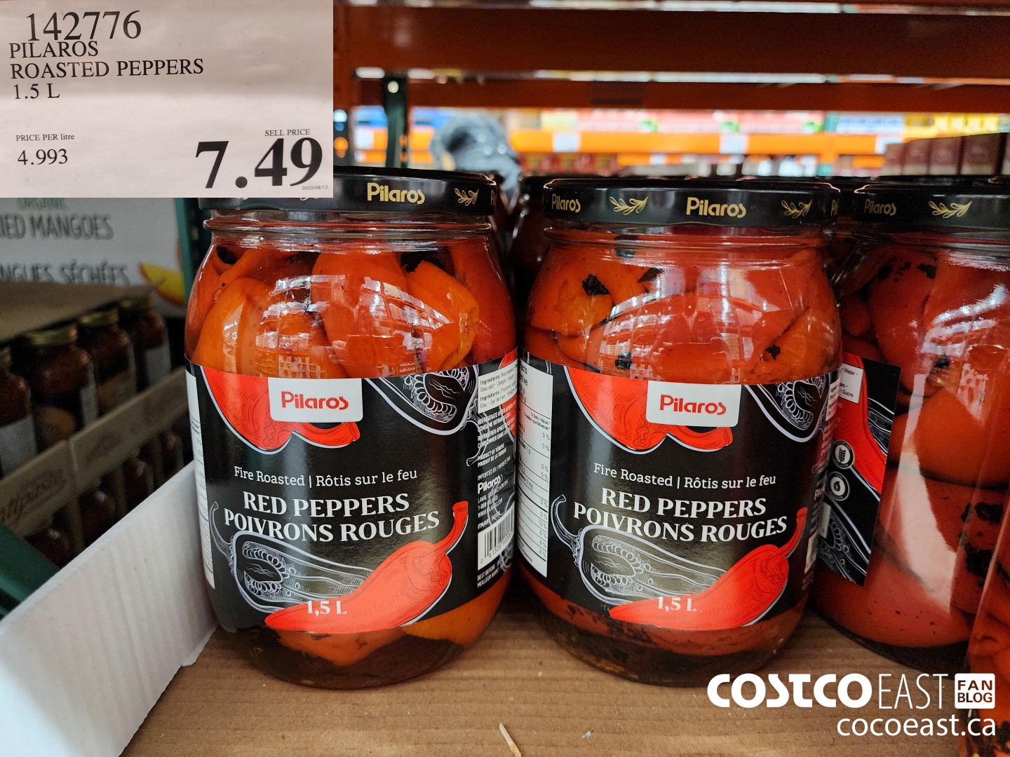 142776 PILAROS ROASTED PEPPERS 1.5 L $7.49