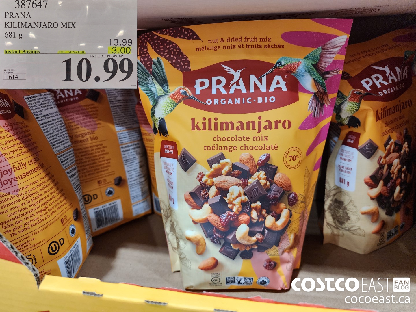 387647 PRANA KILIMANJARO MIX 681 G ($3.00 INSTANT SAVINGS EXPIRES ON 2024-03-10) $10.99