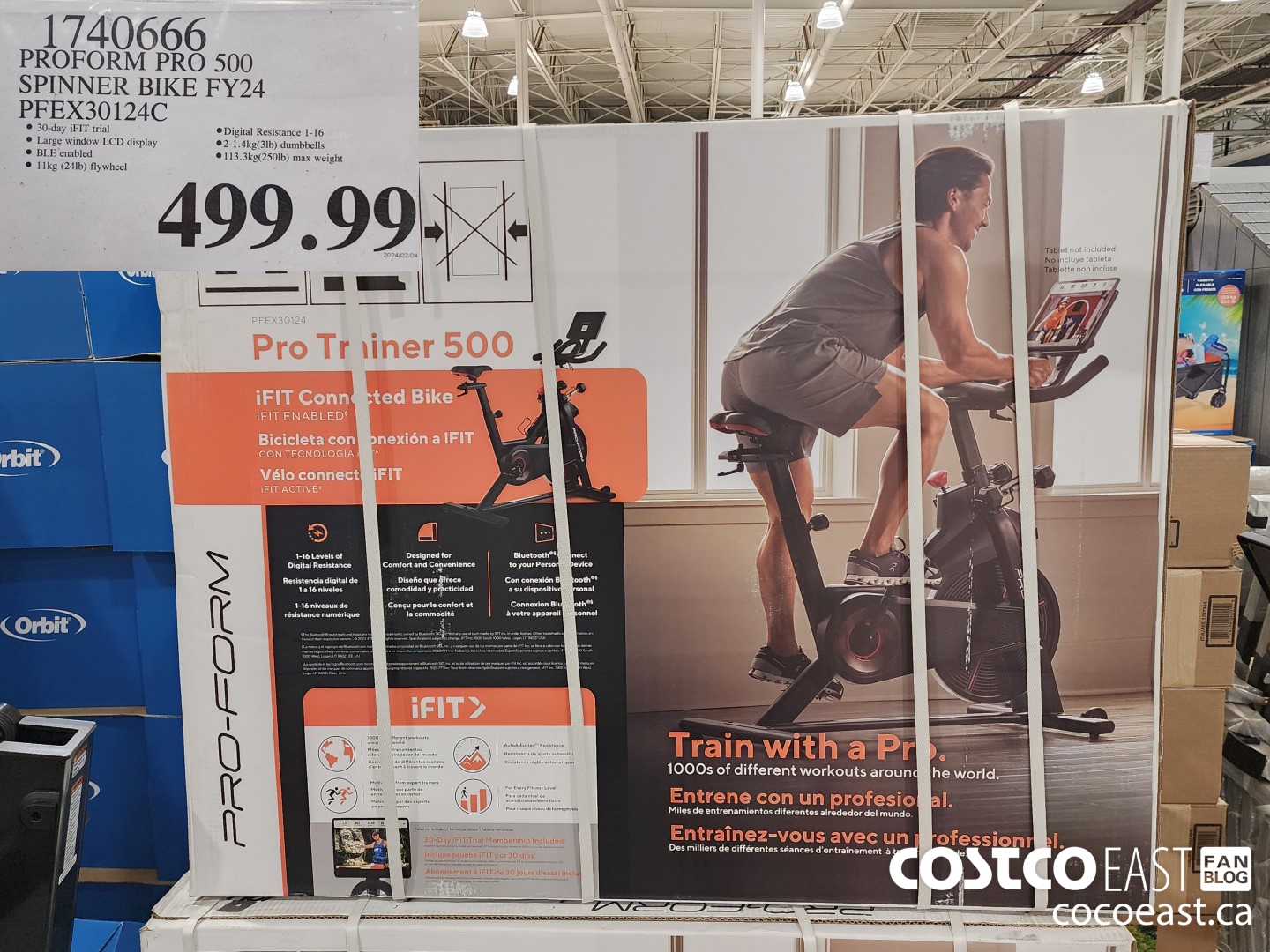 1740666 PROFORM PRO 500 SPINNER BIKE FY24 PFEX30124C $499.99