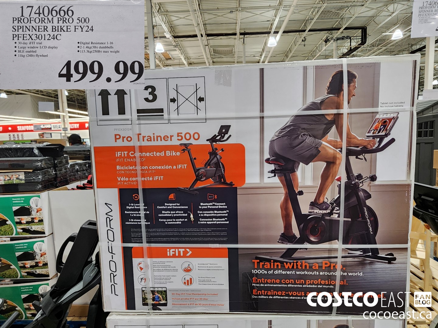 1740666 PROFORM PRO 500 SPINNER BIKE FY24 PFEX30124C $499.99