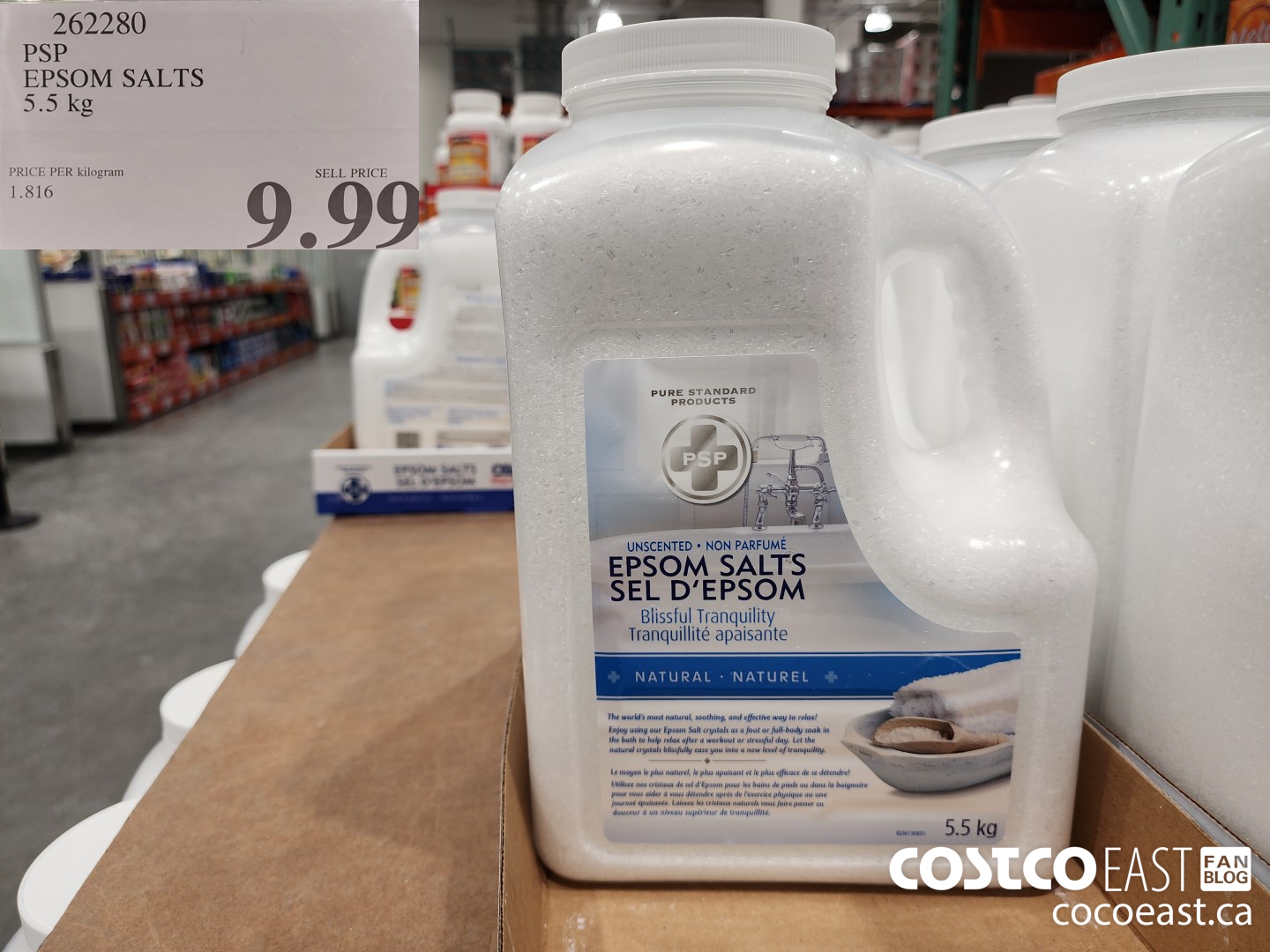 262280 PSP EPSOM SALTS 5.5 KG $9.99