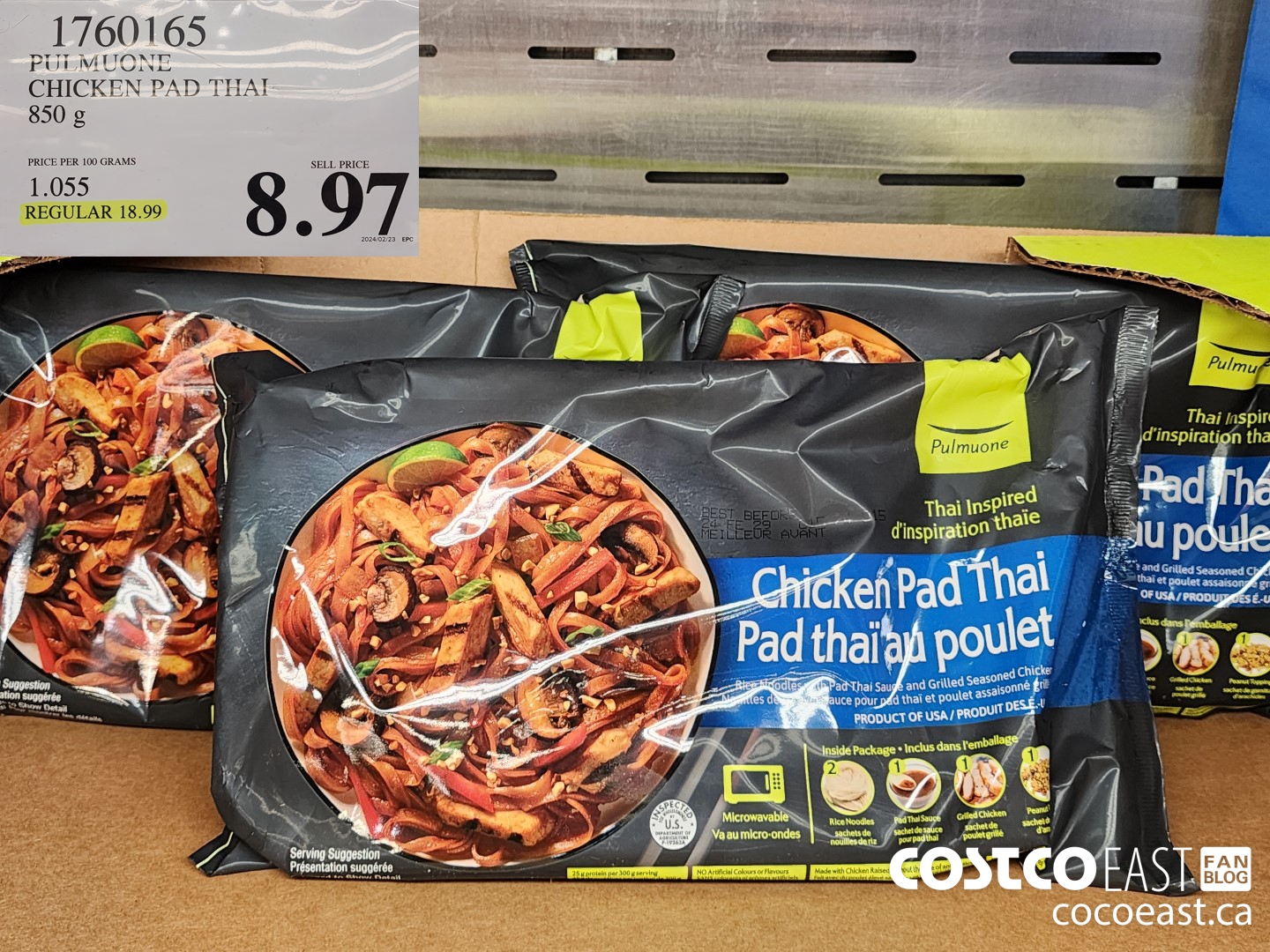 1760165 PULMUONE CHICKEN PAD THAI 850 g $8.97