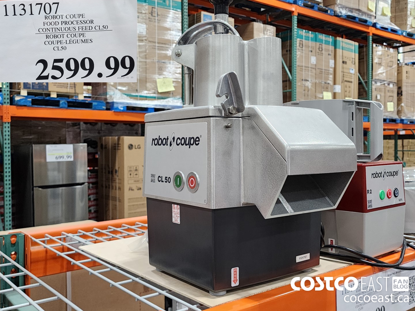1131707 ROBOT COUPE FOOD PROCESSOR CONTINUOUS FEED CL50 $2599.99