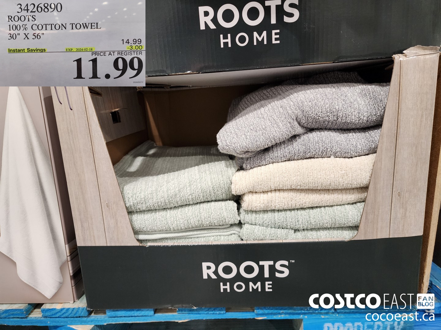 3426890 ROOTS 100% COTTON TOWEL 30