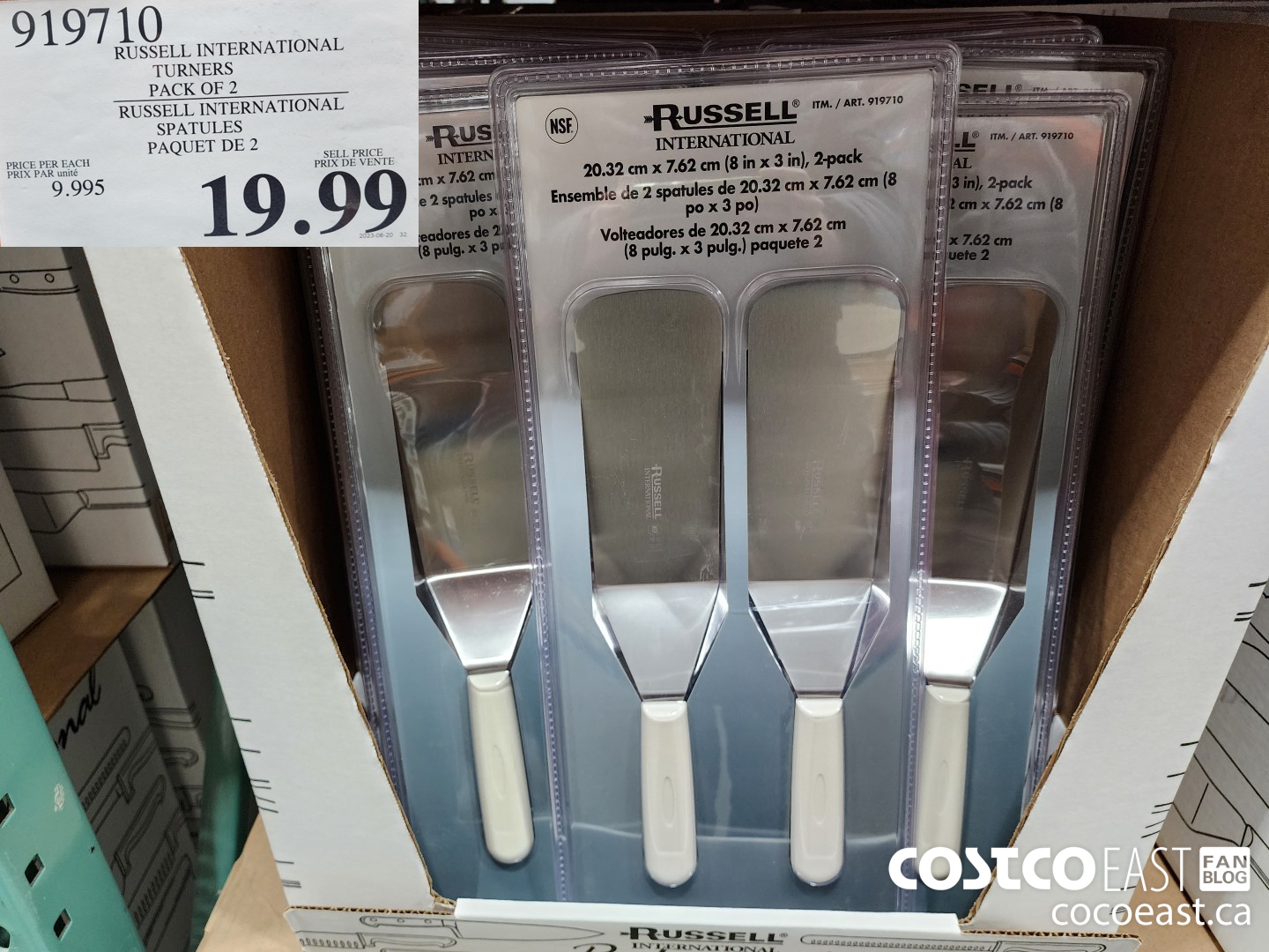 919710 RUSSELL INTERNATIONAL TURNERS PACK OF 2 $19.99