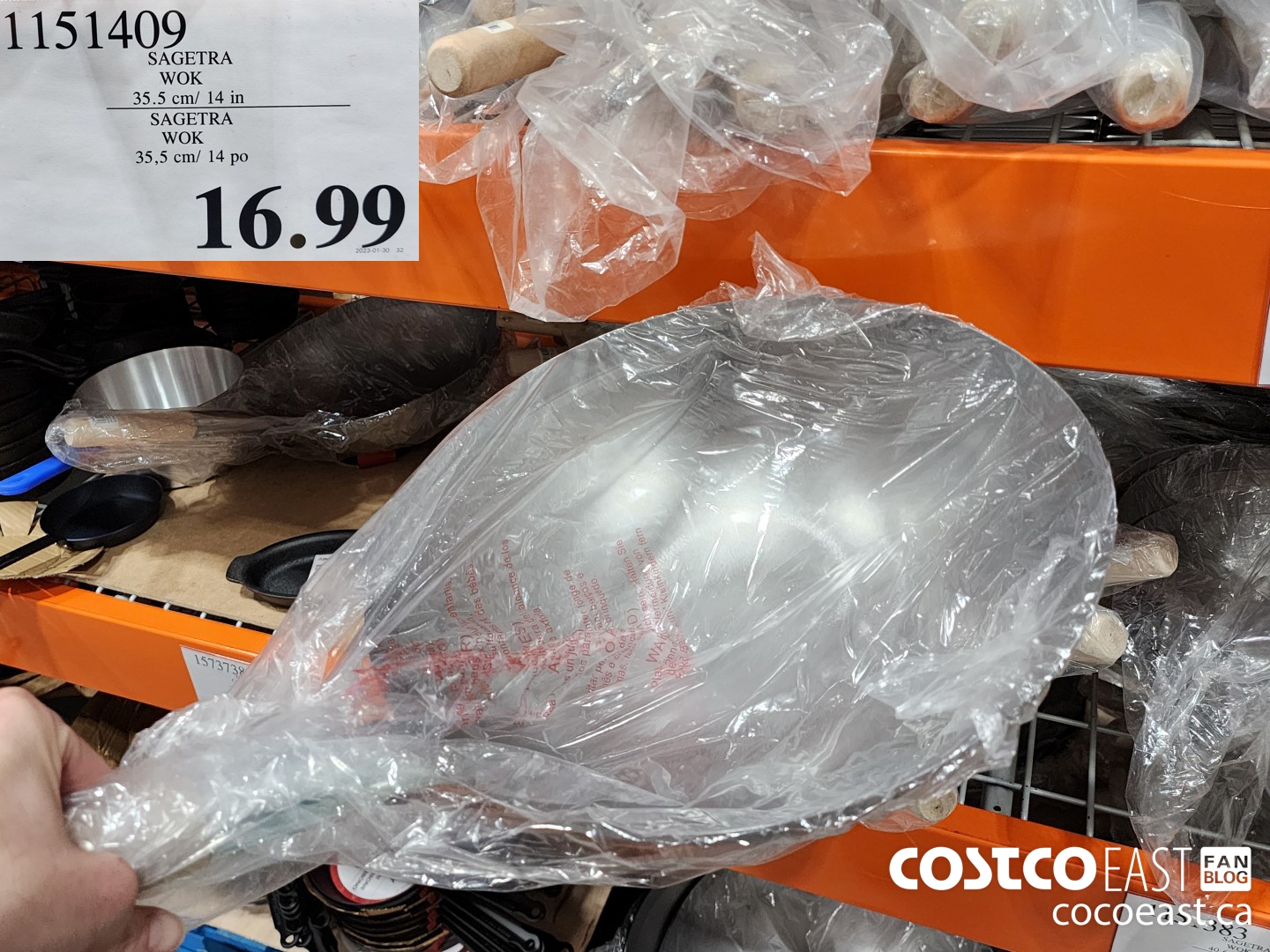 1151409 SAGERTA WOK 35.5 cm/ 14 in $16.99