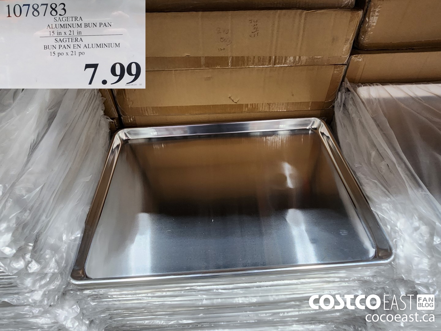 1078783 SAGETRA ALUMINUM BUN PAN 15 IN X 21 IN $7.99