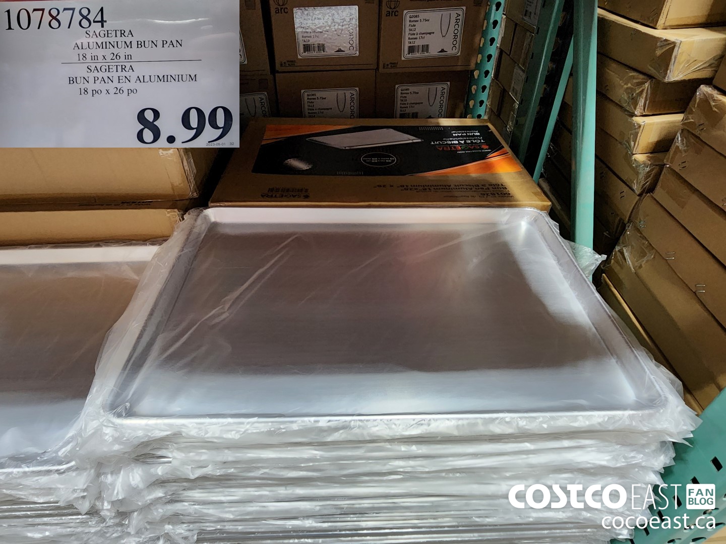 1078784 SAGETRA ALUMINUM BUN PAN 18