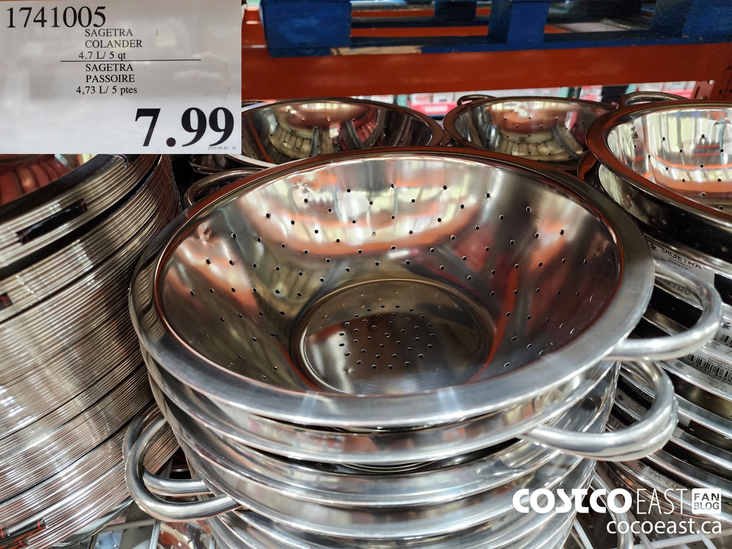 1741005 SAGETRA COLANDER 4.7 L/ 5 gt $7.99