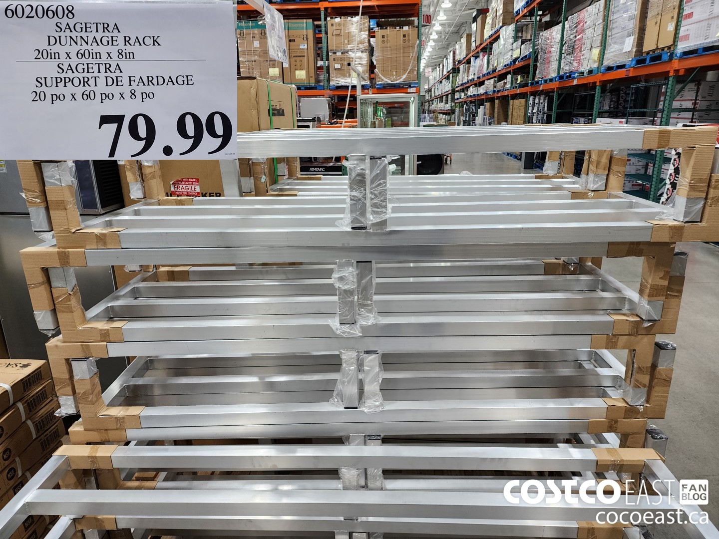 6020608 SAGETRA DUNNAGE RACK 20in x 60in x 8in $79.99