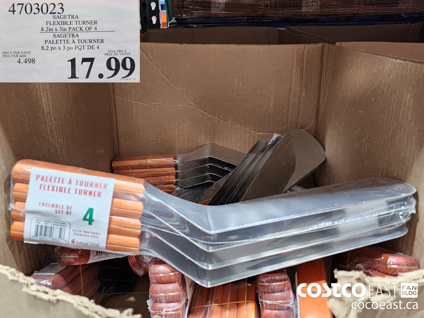 4703023 SAGETRA FLEXIBLE TURNER 8.2in x 3in PACK OF 4 $17.99