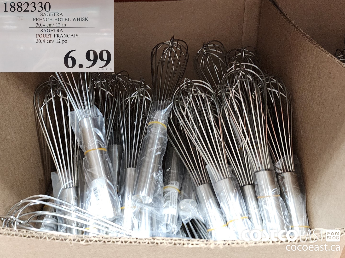 1882330 SAGETRA FRENCH HOTEL WHISK 30.4 cm/ 12 in $6.99