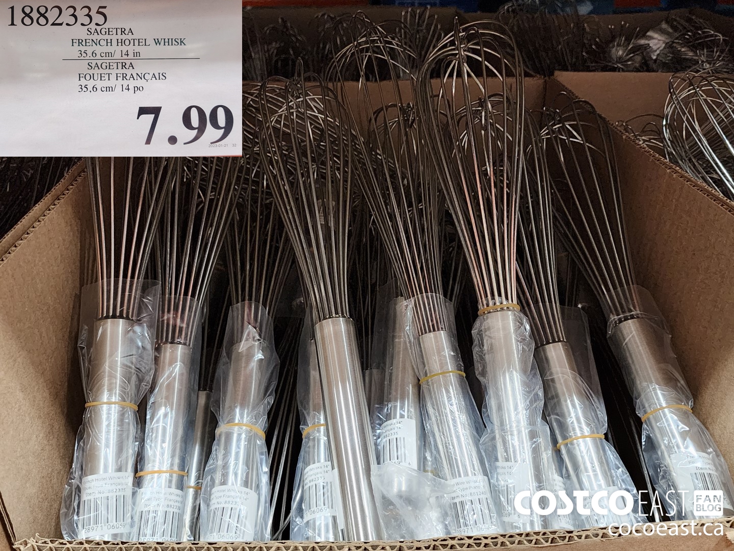 1882335 SAGETRA FRENCH HOTEL WHISK 35.6 cm/ 14 in $7.99