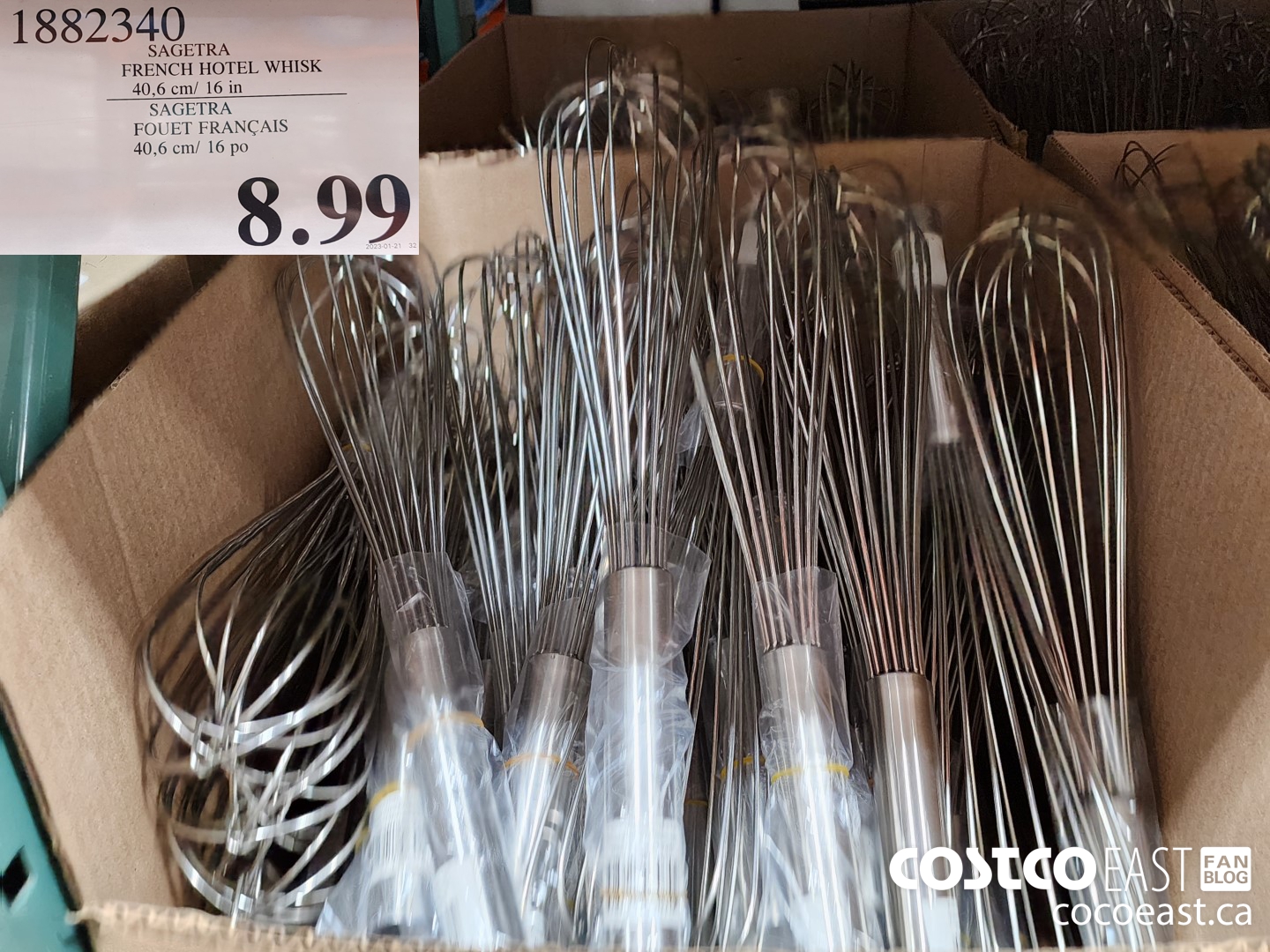 1882340 SAGETRA FRENCH HOTEL WHISK 40,6 cm/ 16 in $8.99