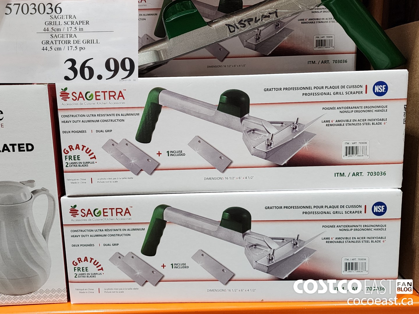 5703036 SAGETRA GRILL SCRAPER 44.5cm / 17.5 in $36.99