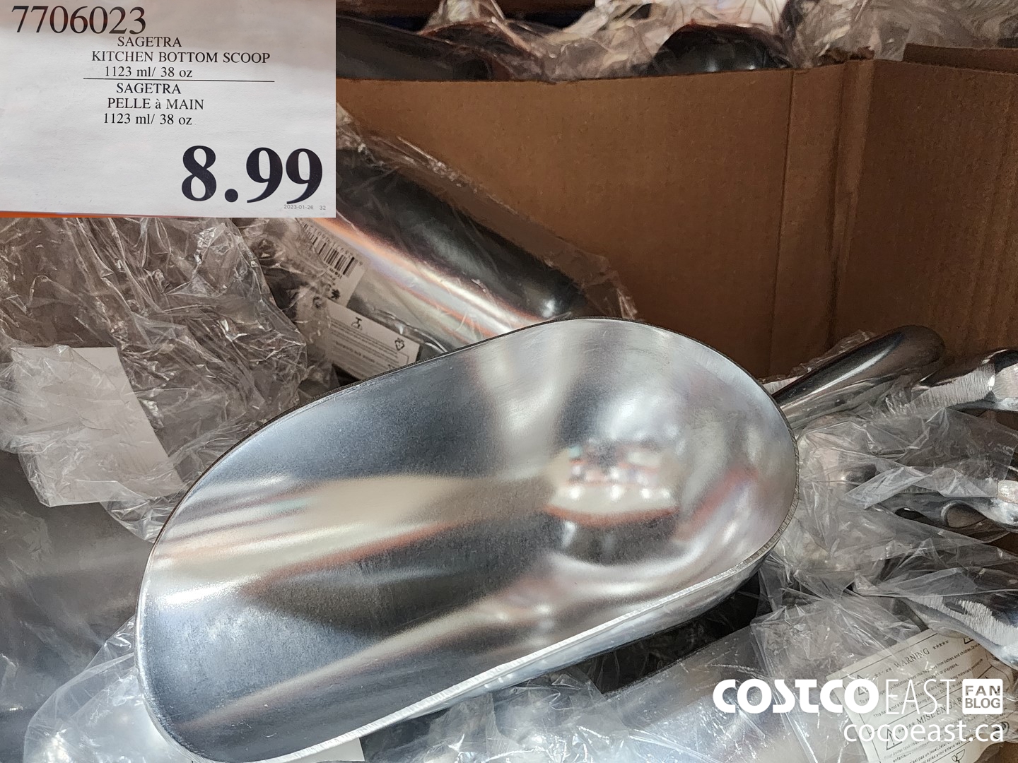 7706023 SAGETRA KITCHEN BOTTOM SCOOP 1123 ml/ 38 oz $8.99