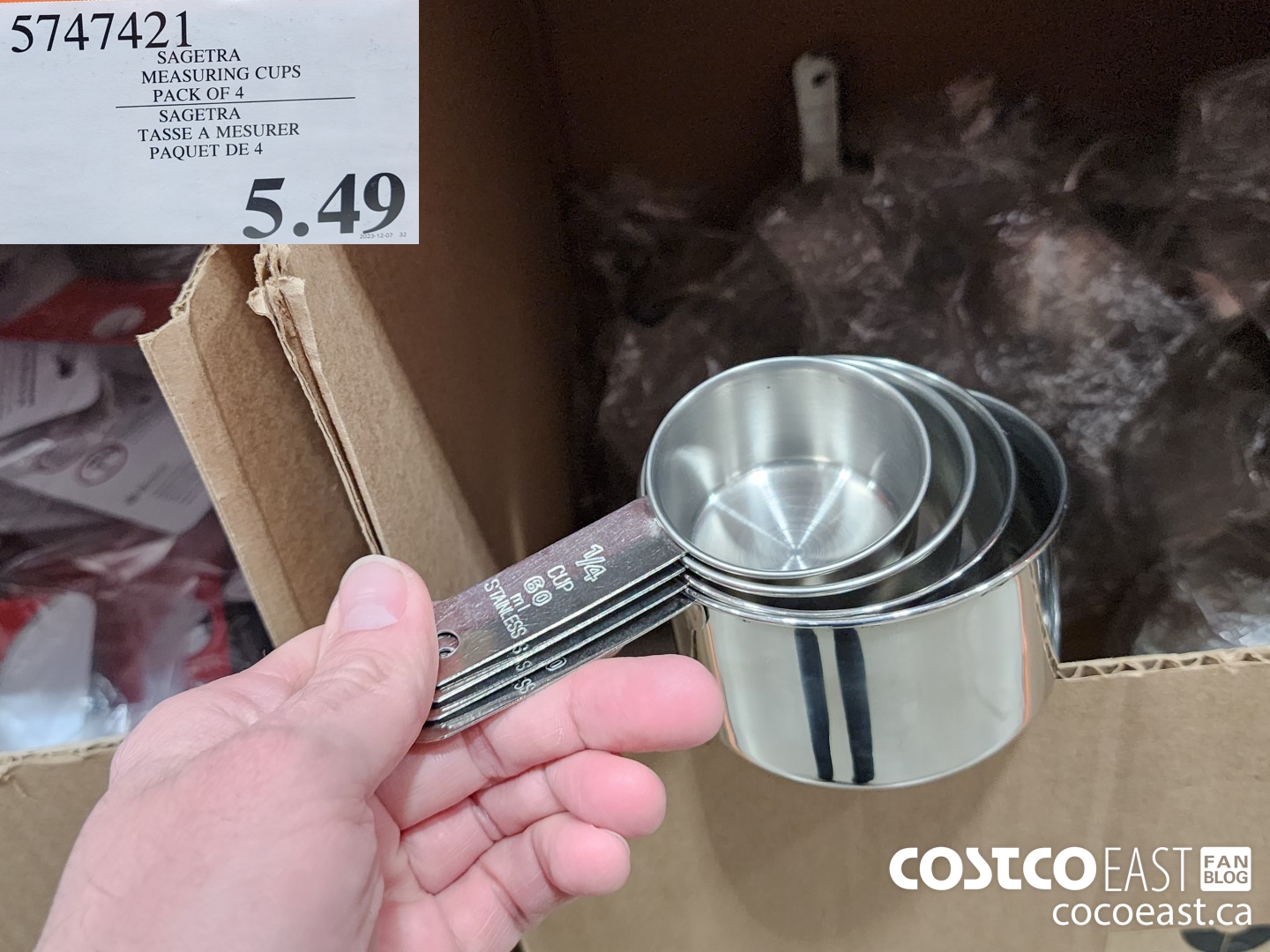 5747421 SAGETRA MEASURING CUPS PACK OF 4 $5.49