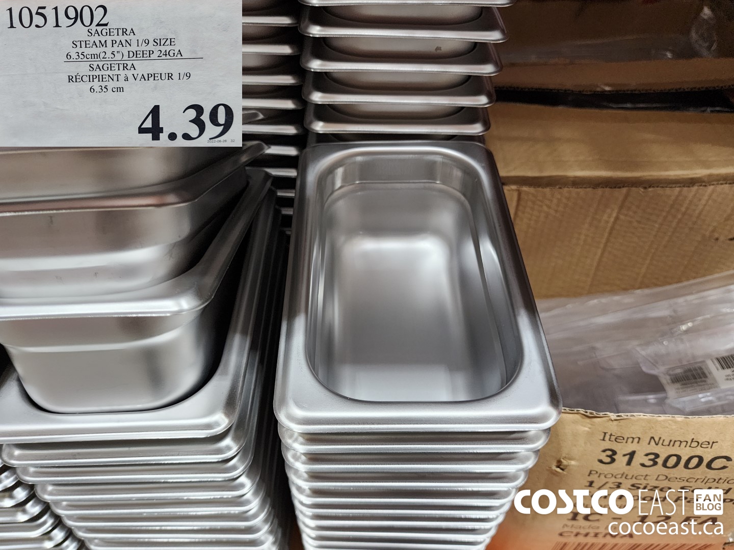 1051902 SAGETRA STEAM PAN 1/9 SIZE 6.35cm(2.5