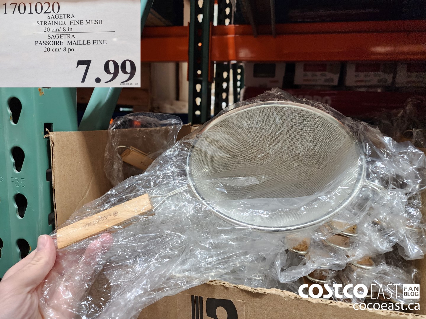 1701020 SAGETRA STRAINER FINE MESH 20 cm/ 8 in $7.99