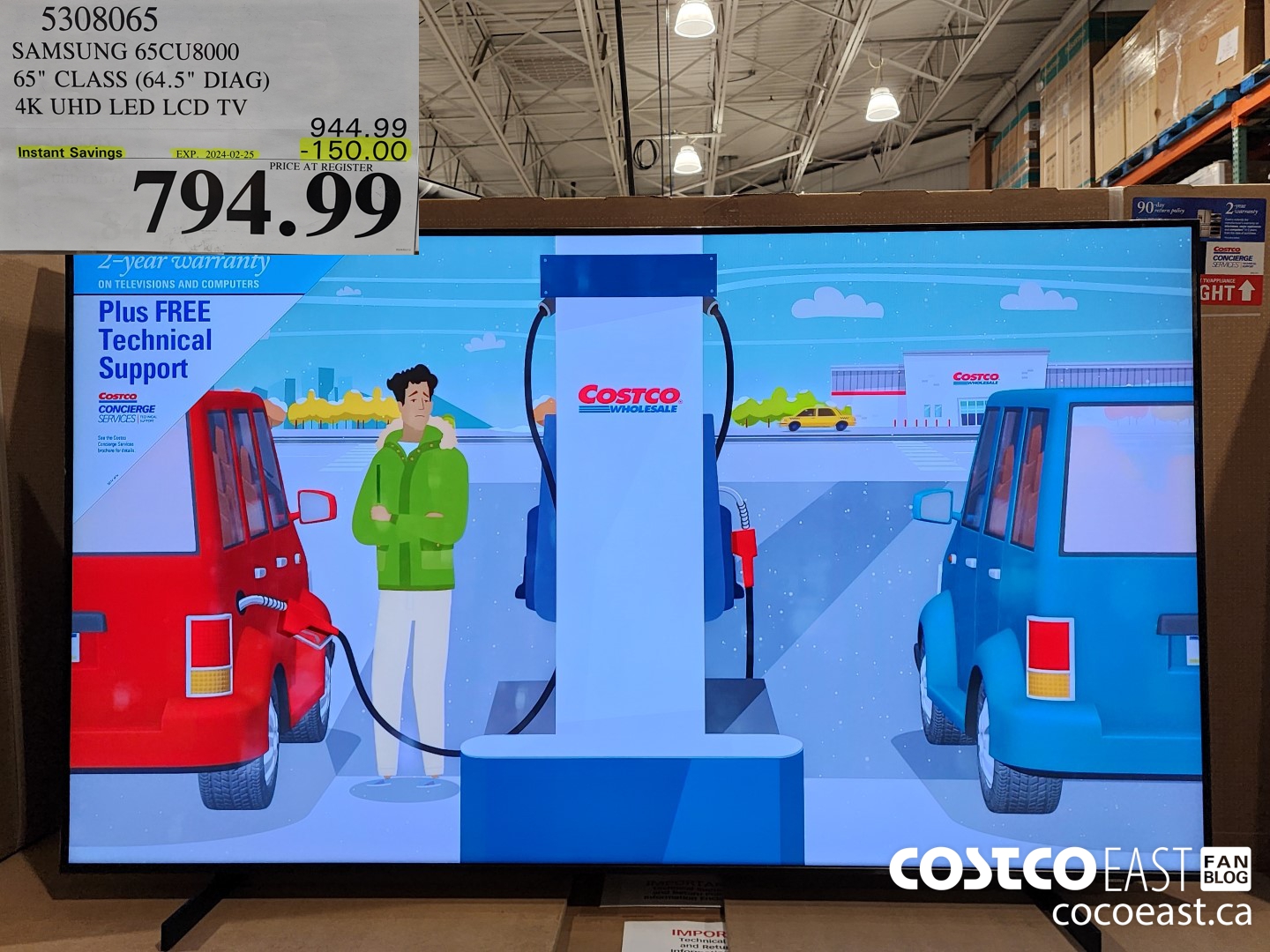 5308065 SAMSUNG 65CU8000 65