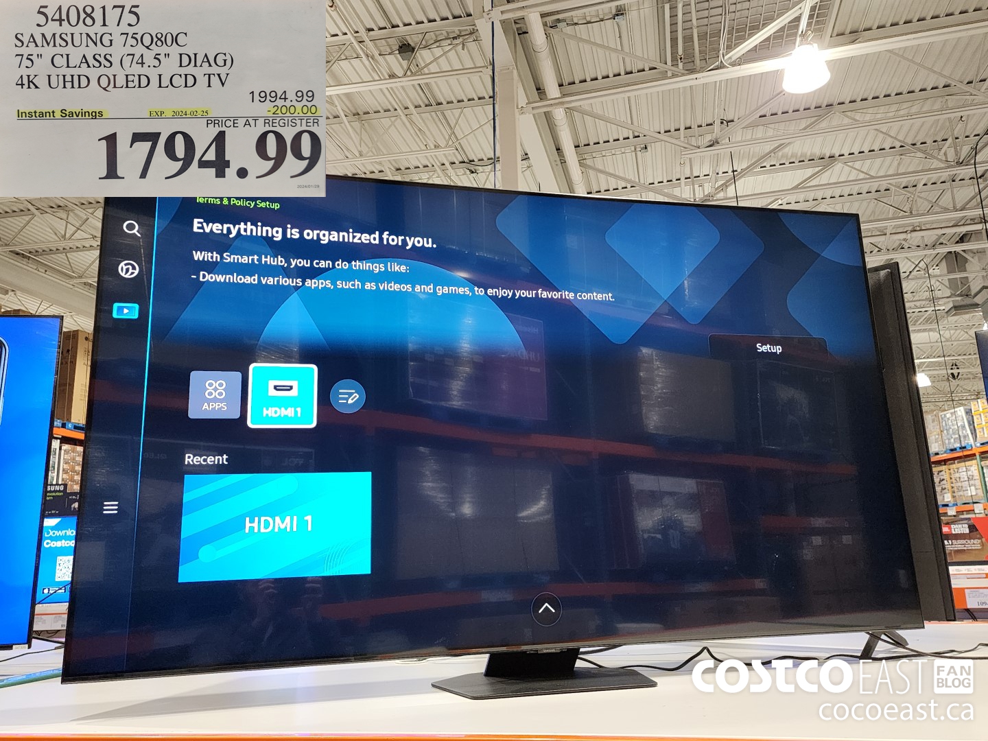 5408175 SAMSUNG 75Q80C 75