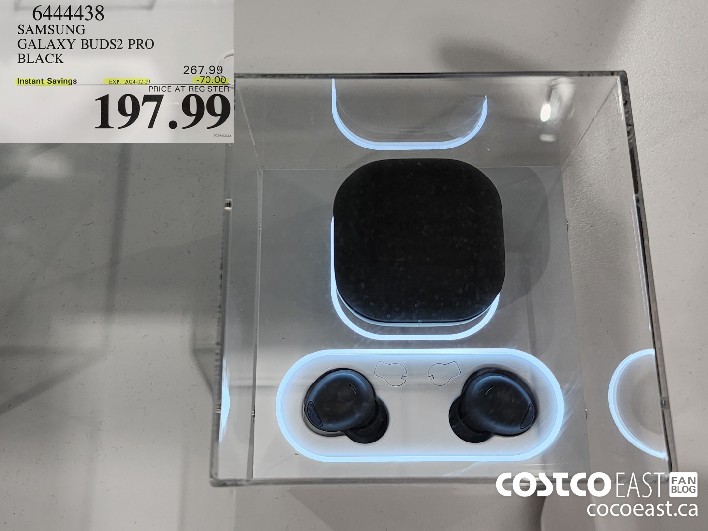 6444438 SAMSUNG GALAXY BUDS2 PRO BLACK ($70.00 INSTANT SAVINGS EXPIRES ON 2024-02-29) $197.99