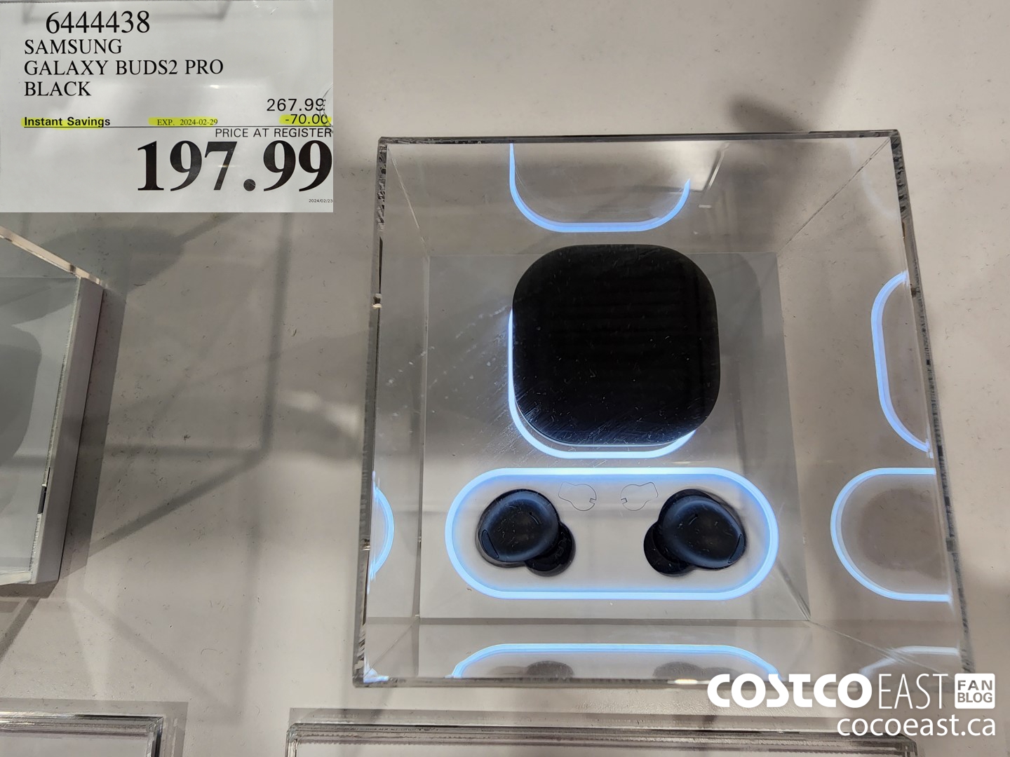 6444438 SAMSUNG GALAXY BUDS2 PRO BLACK ($70.00 INSTANT SAVINGS EXPIRES ON 2024-02-29) $197.99