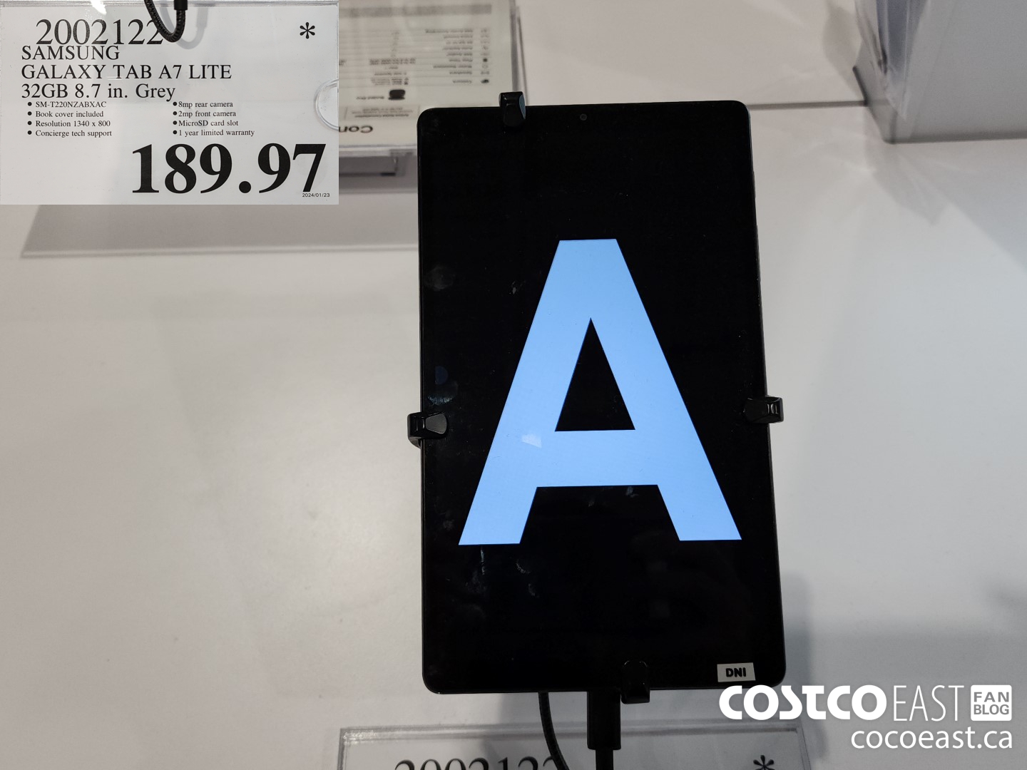 2002122 SAMSUNG GALAXY TAB A7 LITE 32GB 8.7 IN. GREY $189.97