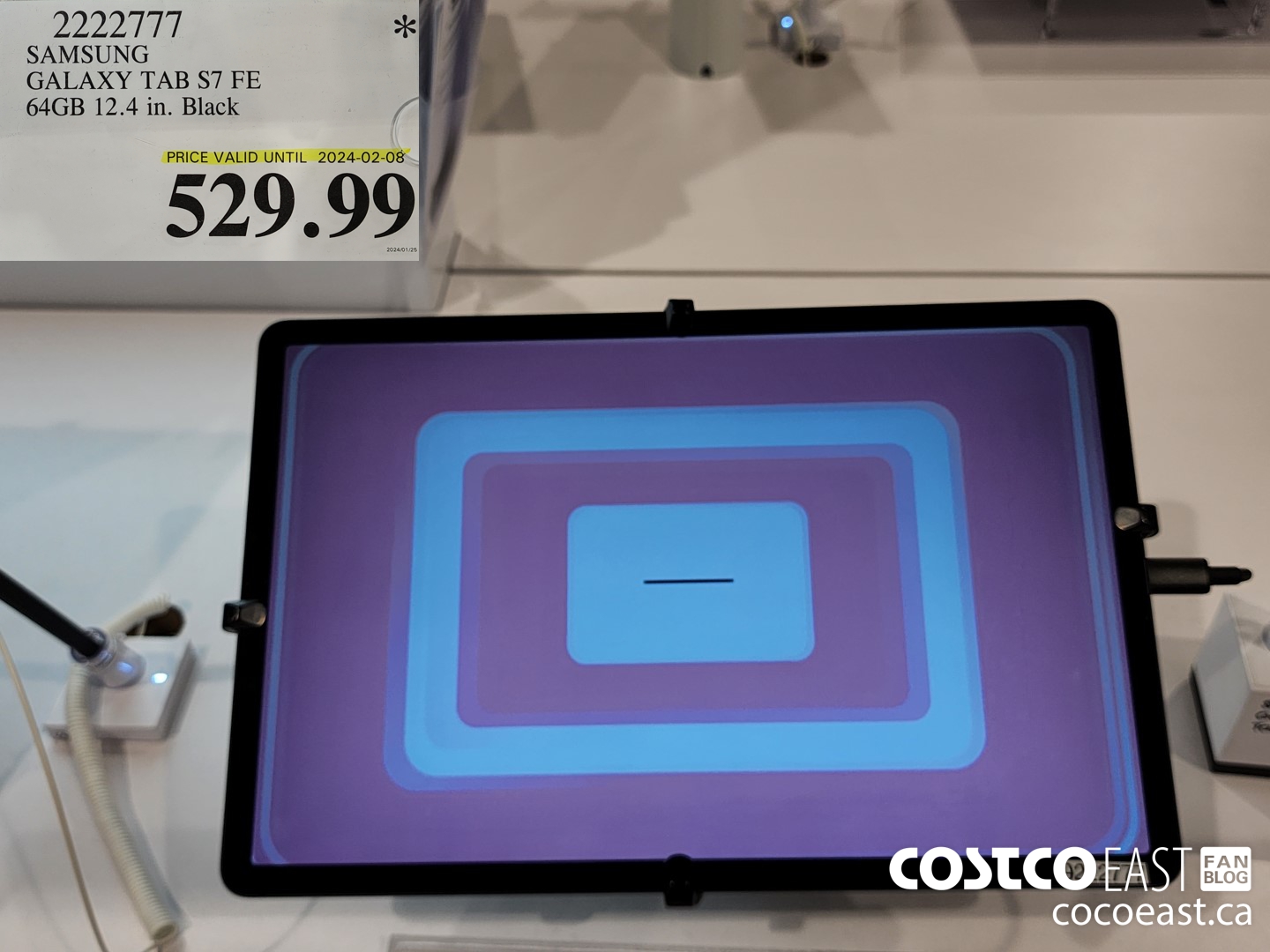 2222777 SAMSUNG GALAXY TAB S7 FE 64GB 12.4 IN. BLACK $529.99