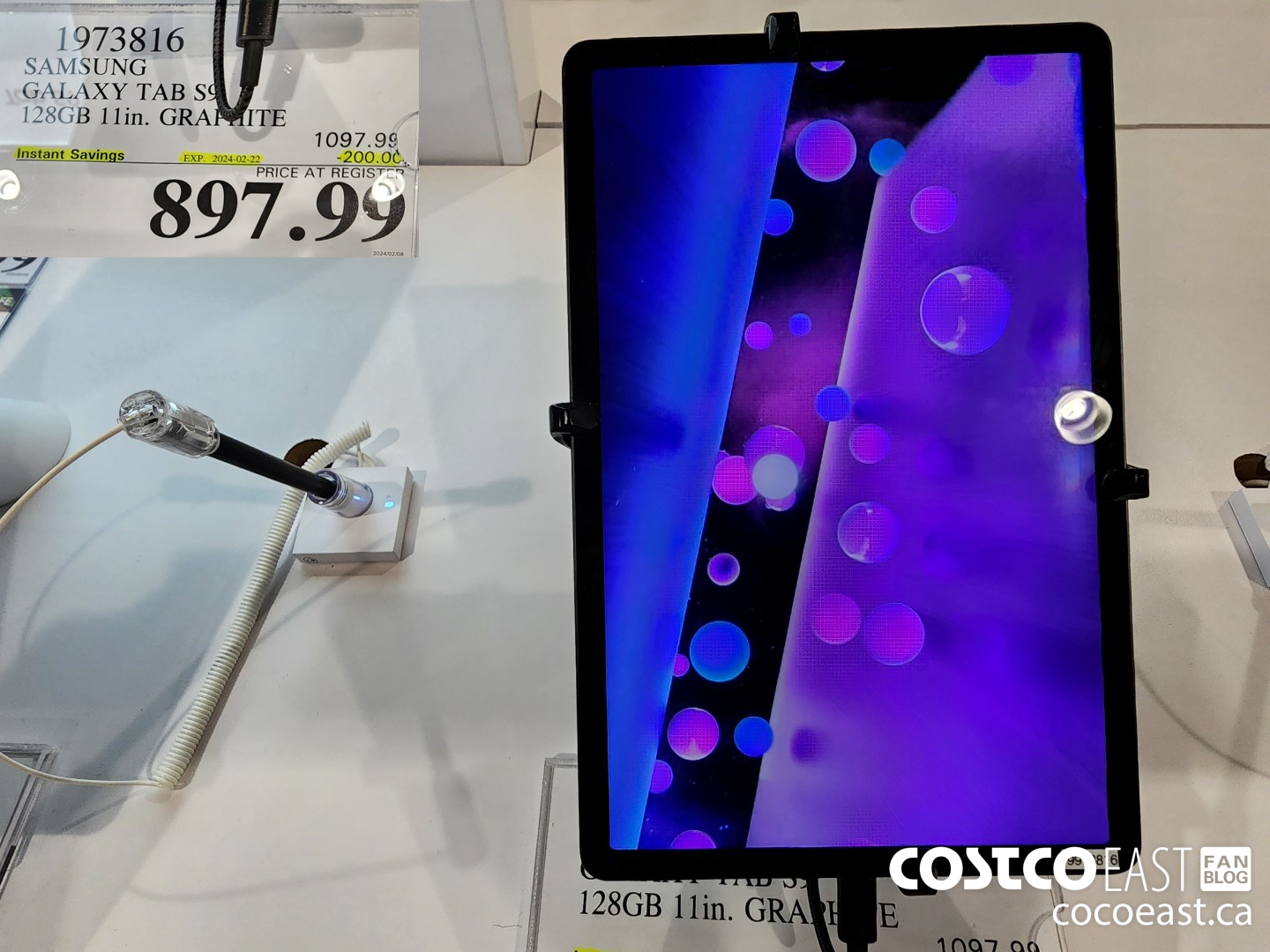 1973816 SAMSUNG GALAXY TAB S9 128GB 11 in. GRAPHITE ($200.00 INSTANT SAVINGS EXPIRES ON 2024-02-22) $897.99